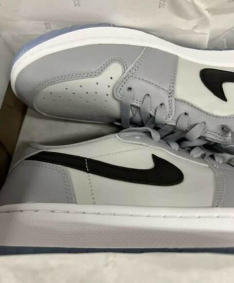 NEW Sz 13 Mens Nike Air Jordan 1 Low Golf Wolf Grey PGA DD9315-002 FAST SHIPPING main image 6